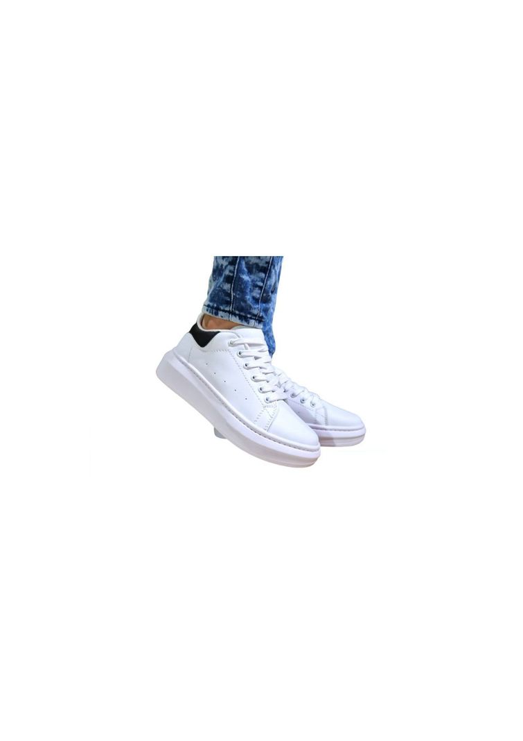 Zapatillas Caballero Casual Urbana Blancas-3