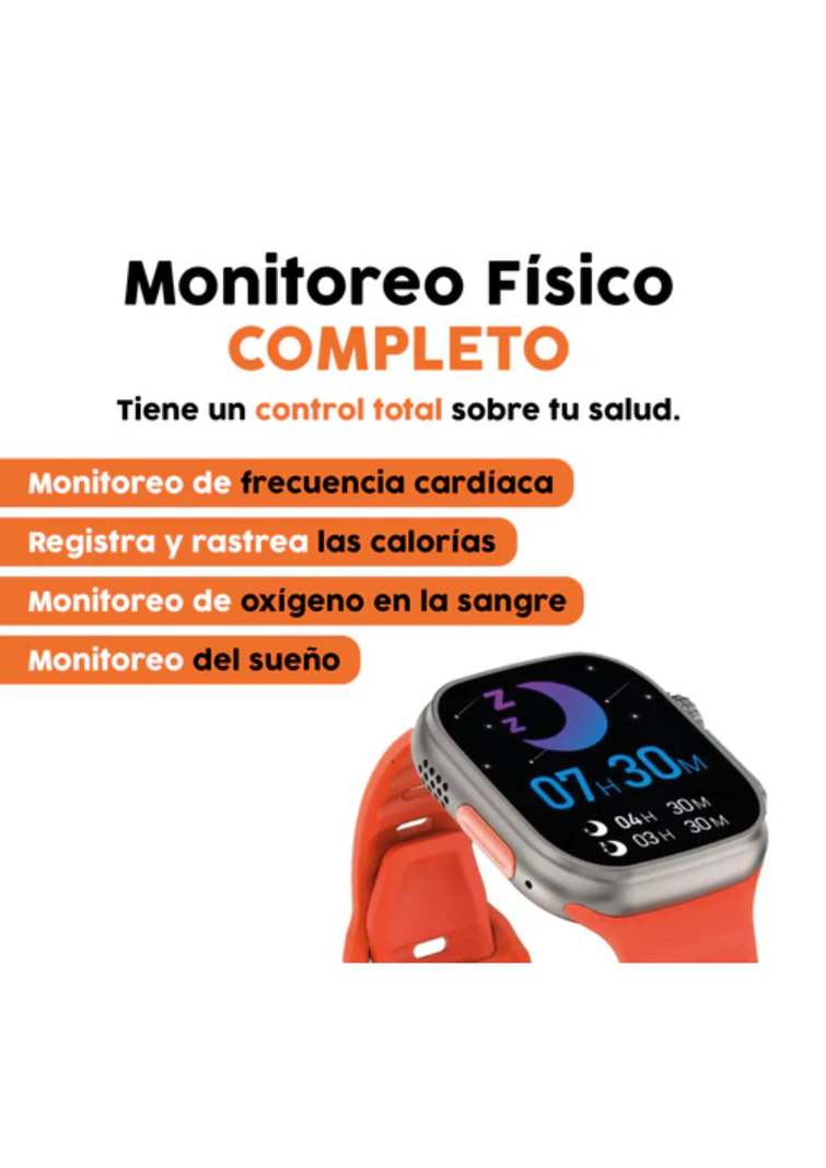 SMARTWATCH RELOJ INTELIGENTE  X8 ULTRA + AUDIFONOS Y POWER BAND-1