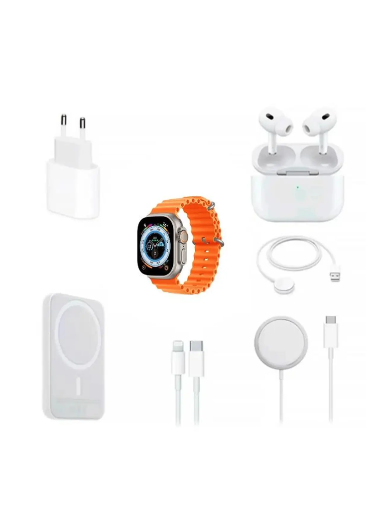 SMARTWATCH RELOJ INTELIGENTE  X8 ULTRA + AUDIFONOS Y POWER BAND-3
