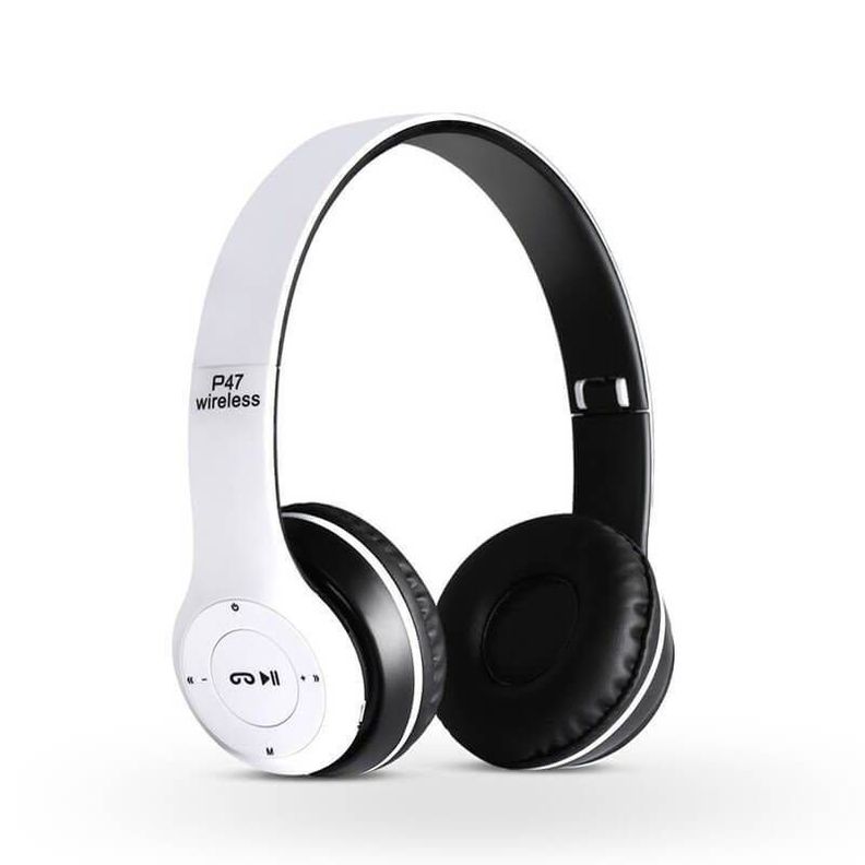 Audifonos Bluetooth P47 - Blancos Blanco
