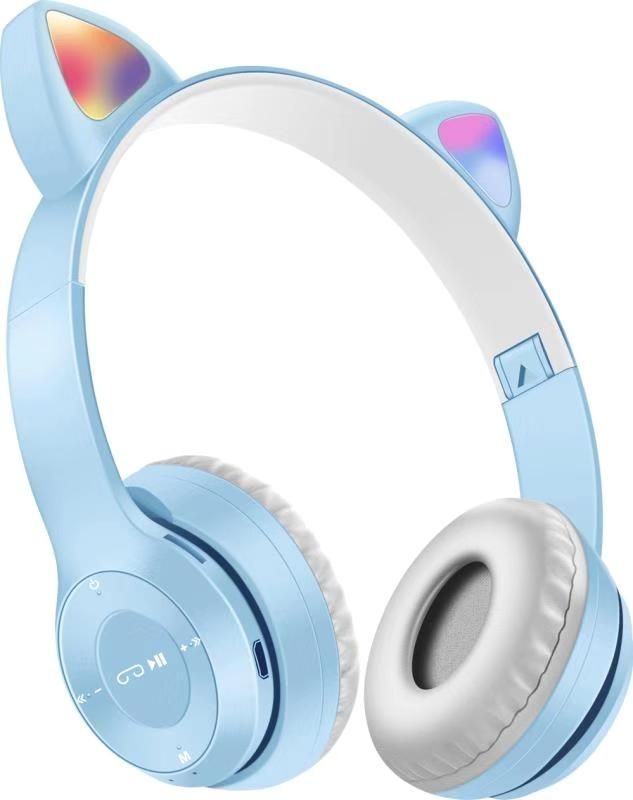 Audífonos Inalámbricos Bluetooth Oreja De Gato P47 Luz Rgb-1