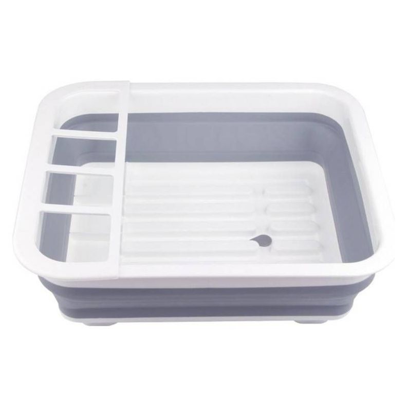 Escurridor Secador De Platos De Silicona Plegable-0