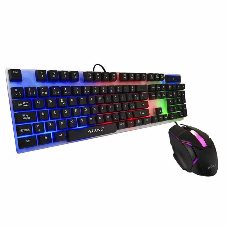TECLADO - MOUSE GAMER RGB ALTA CALIDAD-1