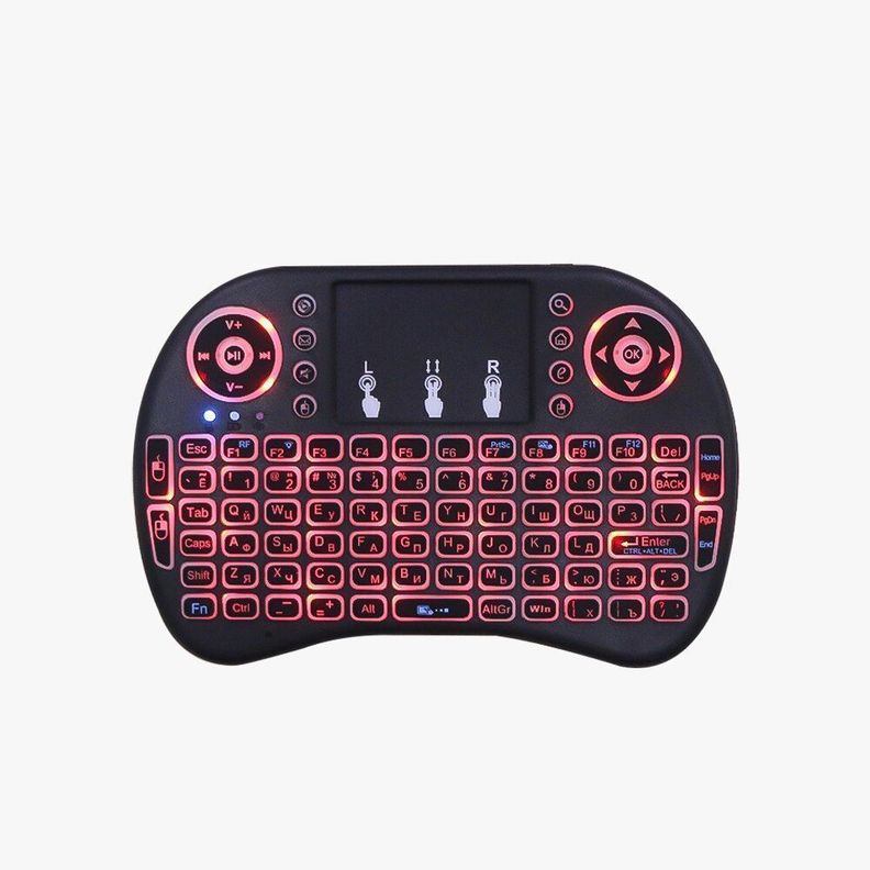 TECLADO INALAMBRICO SMART RETROILUMINADO TV BOX, TV, PC, NOTEBOOK-1