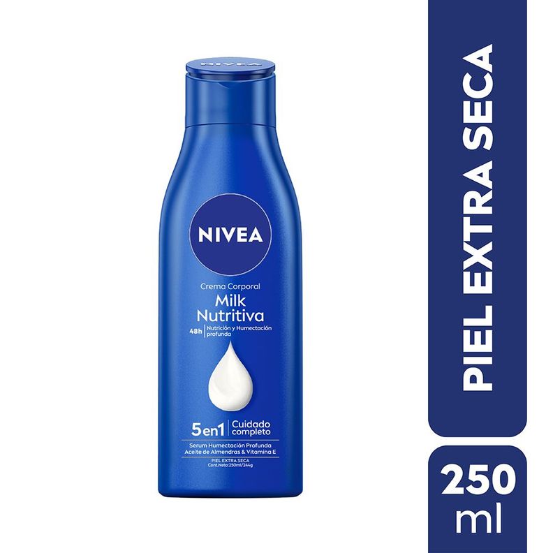 NIVEA Crema Corporal para Piel Seca (250ml) Azul