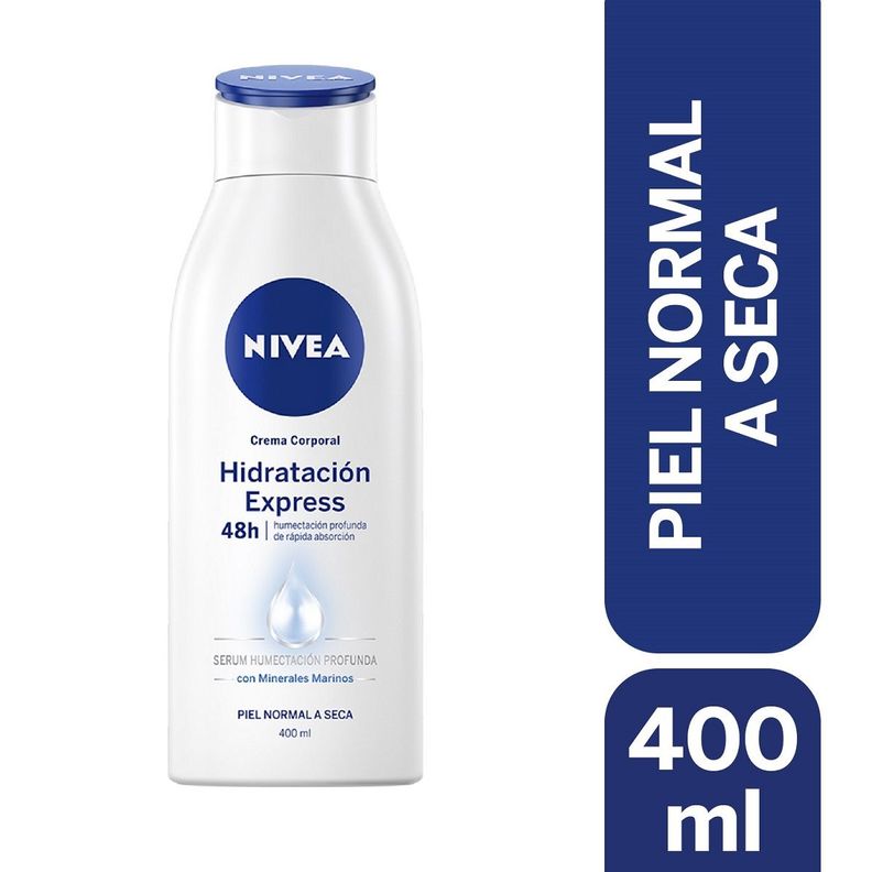 Crema Corporal Nivea Hidratacion Express 400ml Blanco