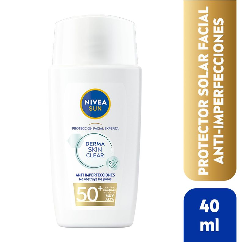 NIVEA SUN Protector Solar Anti-Imperfecciones FPS 50+ Transparente