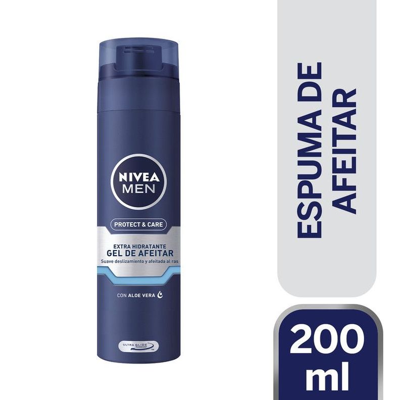 Espuma De Afeitar Nivea Men Protect&Care 200ml Azul