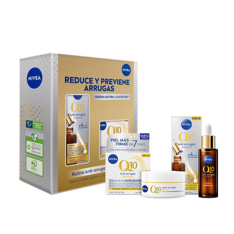 NIVEA Pack Q10 Power Crema Día 50ml + Serum 30ml
