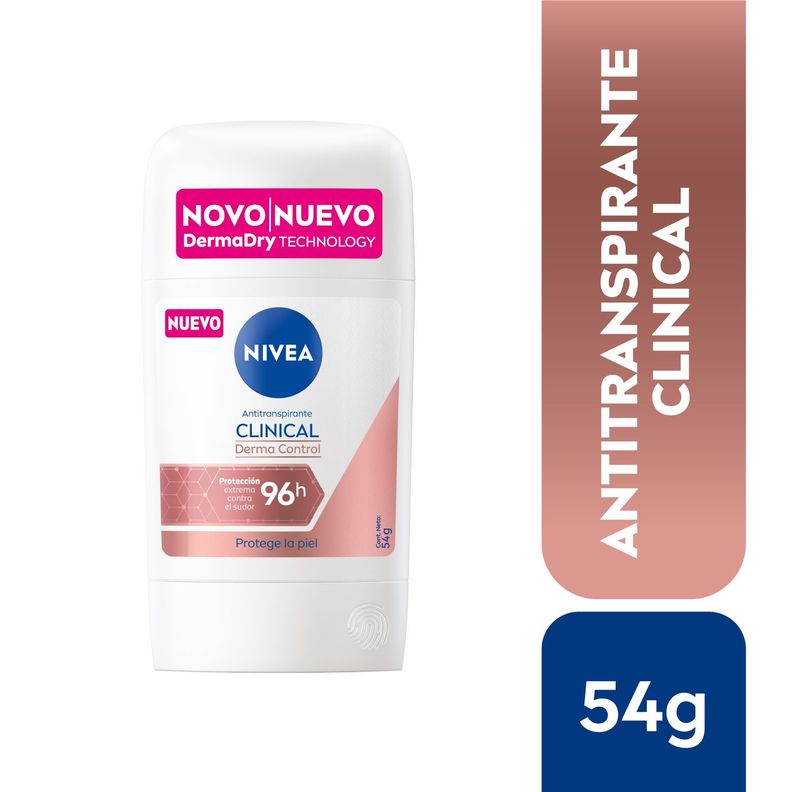 NIVEA Clinical Antitranspirante en barra femenino 50ml Blanco
