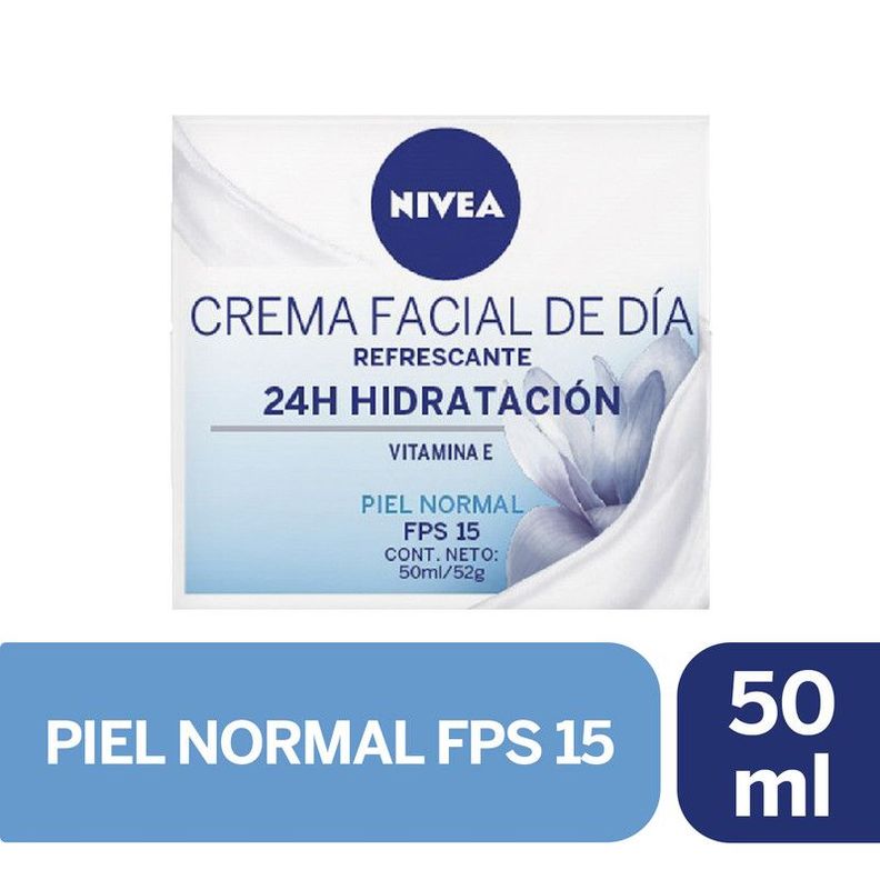 Crema Facial Hidratante Activa Dia Nivea FPS15 50ml Transparente