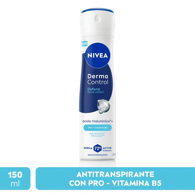 NIVEA Desodorante Derma Control Defend Spray 150ml Blanco