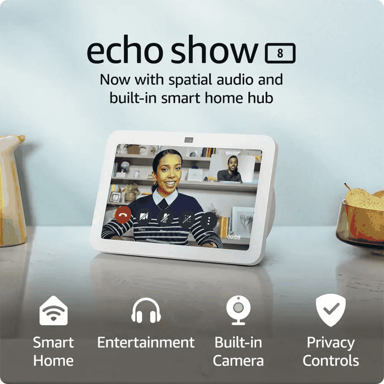 Amazon Echo Show 8 Tercera 3rd Última Generación Blanco-3