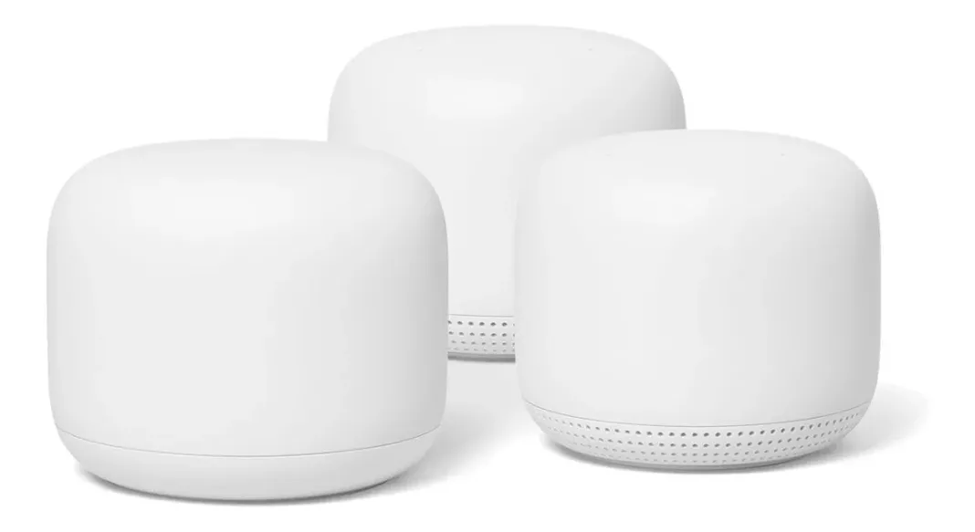Sistema Wi-fi Mesh Router Google Nest Snow Pack 3 Unidades-1
