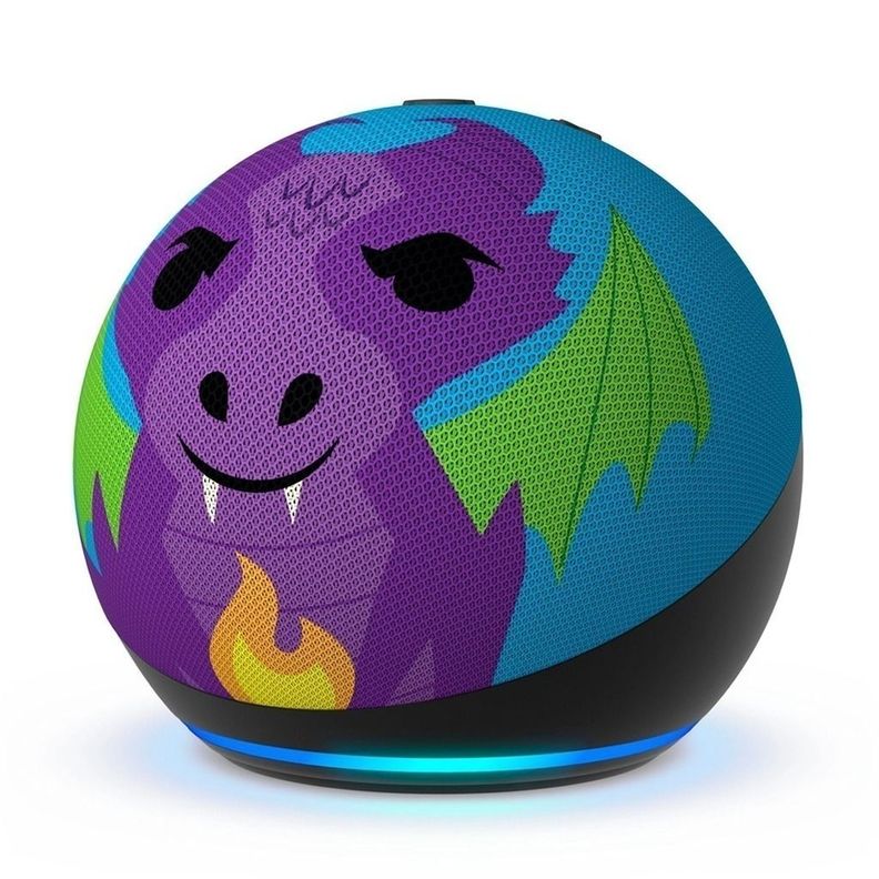 Amazon Echo Dot 5 Generación Edición Infantil Diseño Dragón-0