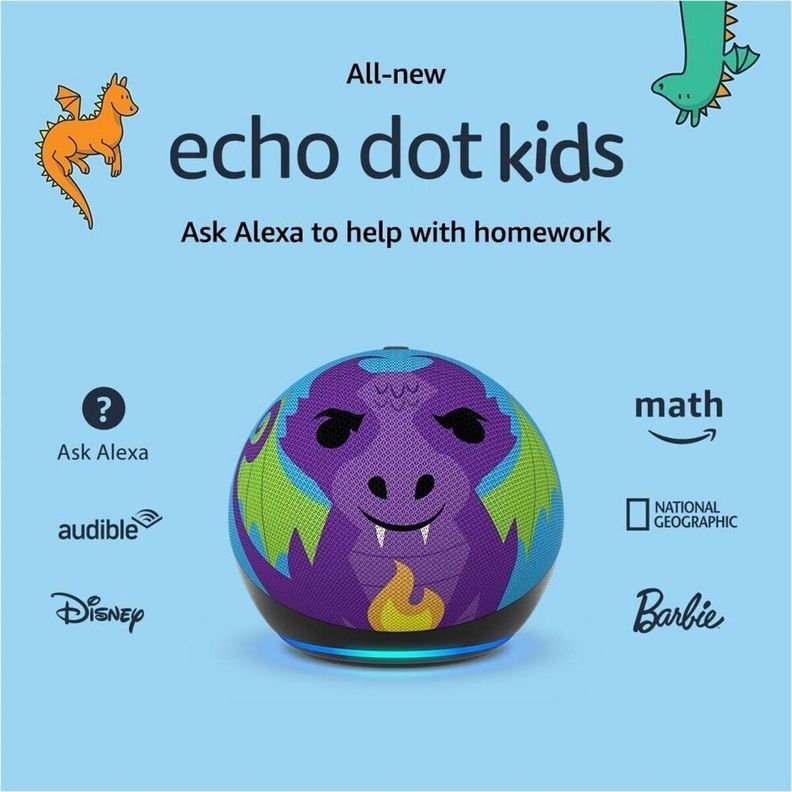 Amazon Echo Dot 5 Generación Edición Infantil Diseño Dragón-4
