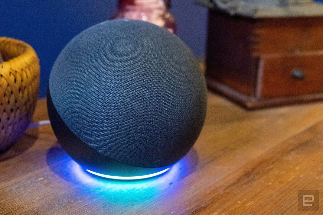 Amazon Echo 4th Gen Más Grande Mejor Sonido Azul Con Alexa-4