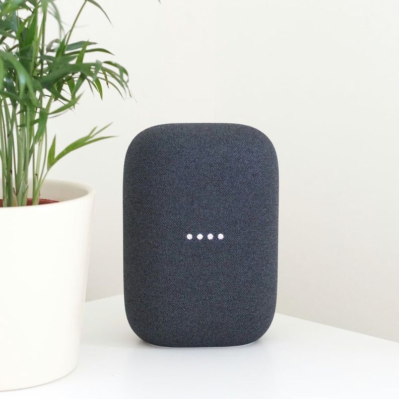 Parlante Inteligente Google Nest Audio Asistente Virtual Ok Google Negro-3