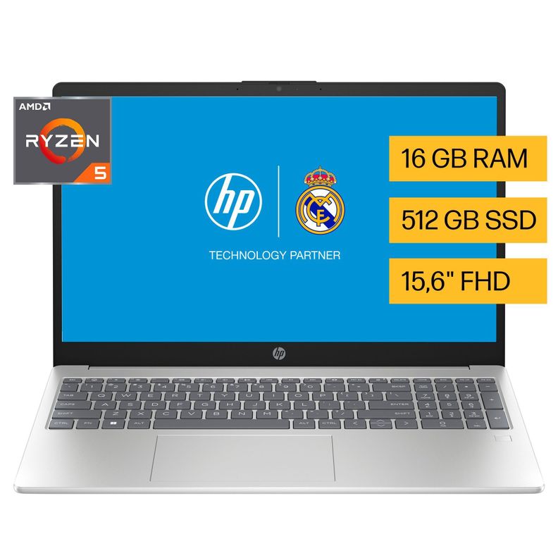 Notebook HP 15-fc0070la AMD Ryzen 5 16gb Ram 512gb Ssd Windows 11