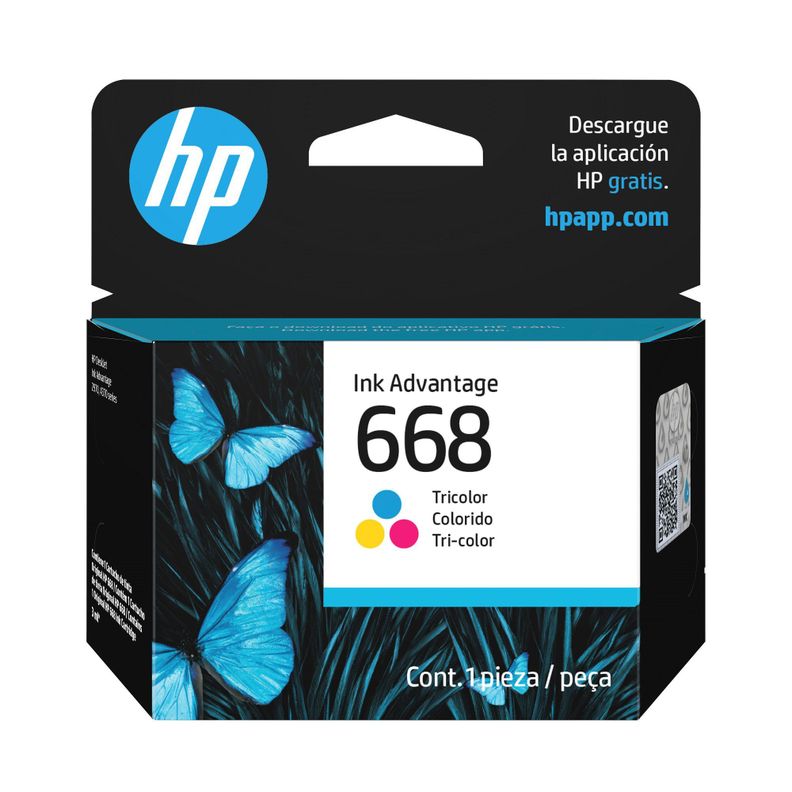HP 668 Tri-color Original Ink Advantage Cartridge