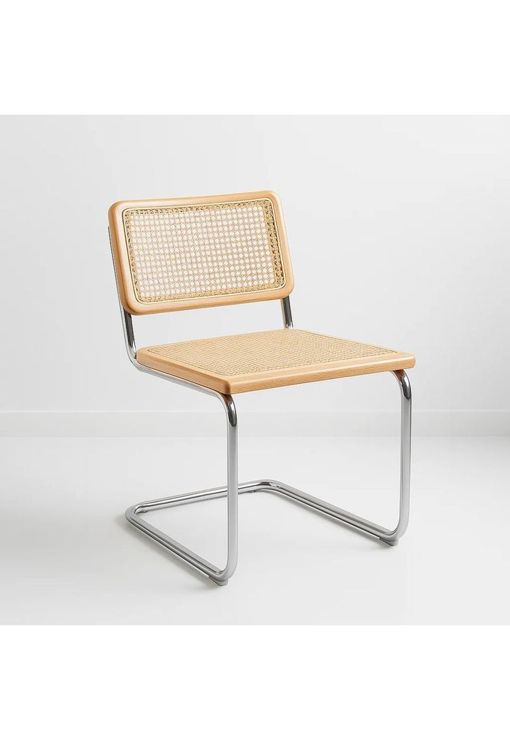 Silla Breuer Madera y Rattan - Madera-0