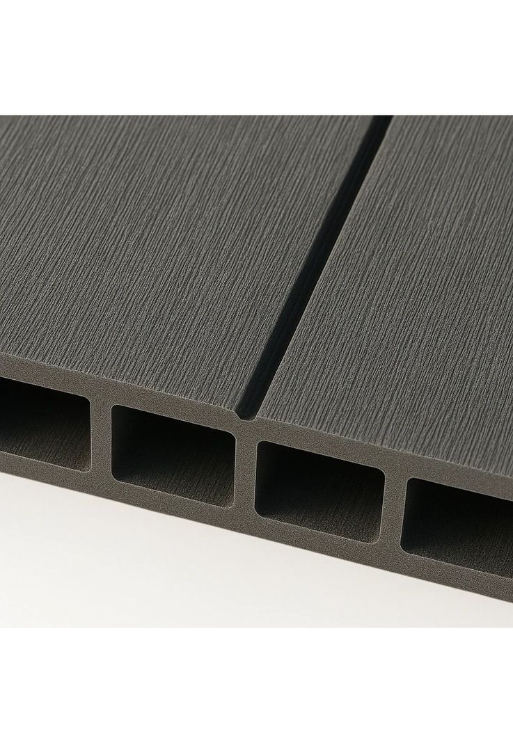Pack de 5 Revestimientos Siding WPC exterior Color Gris Azul-5