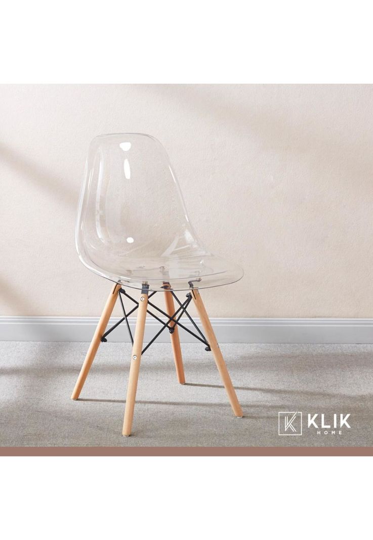 Silla Eames Acrílico Ultraresistente Transparente-4