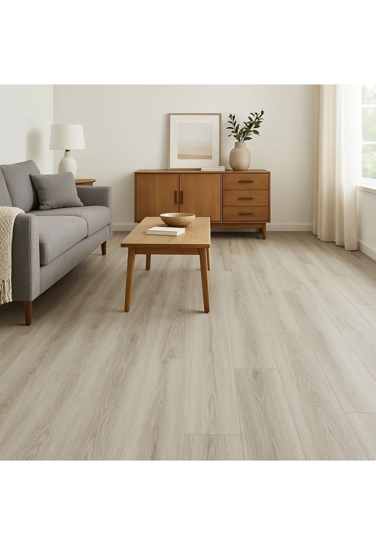 Pack de 12 Pisos Vinilico SPC Color Gris Claro-1