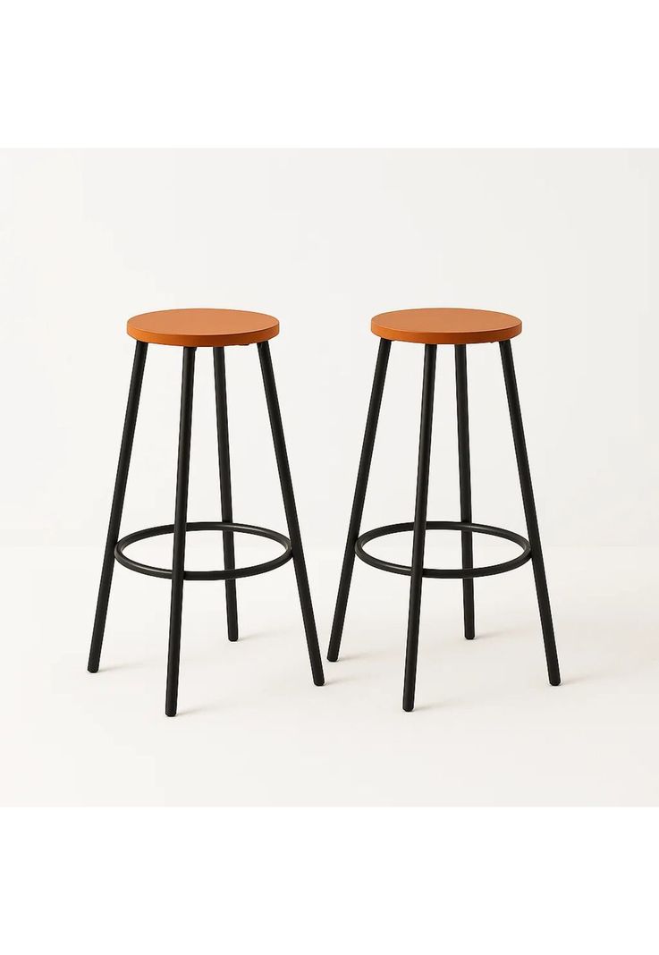 Pack de 2 Pisos taburete de bar elipse industrial Cafe