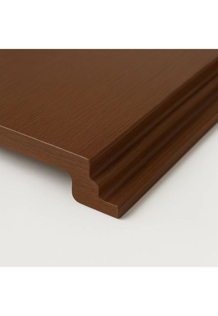 Pack de 5 Revestimientos Siding Plano WPC exterior Color Madera Oscura-5