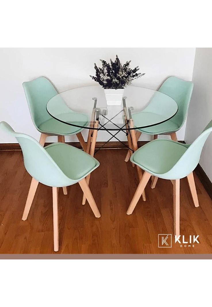Silla Tulip Acolchada - Menta-7