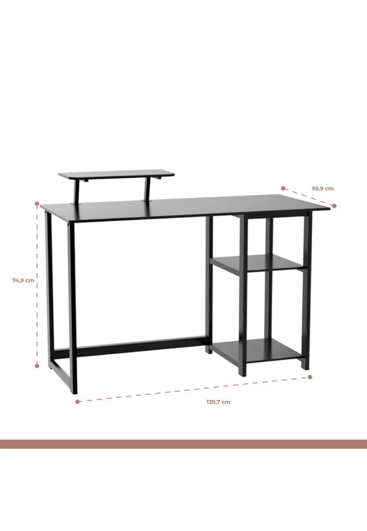 Escritorio Industrial Gamer 140cm-3