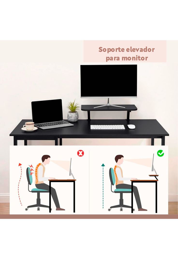 Escritorio Industrial Gamer 140cm-4