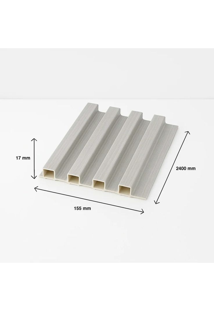 Pack de 16 Revestimientos Siding WPC interior color Blanco-3