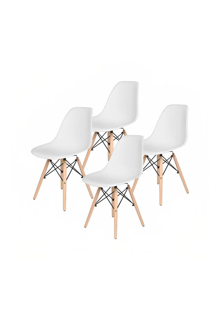 Pack de 4 Sillas Eames Blancas-0