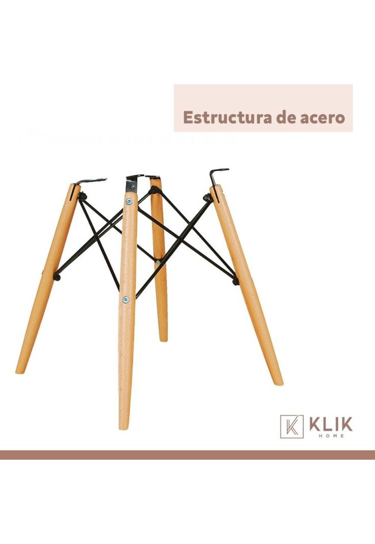 Pack de 4 Sillas Eames Blancas-5