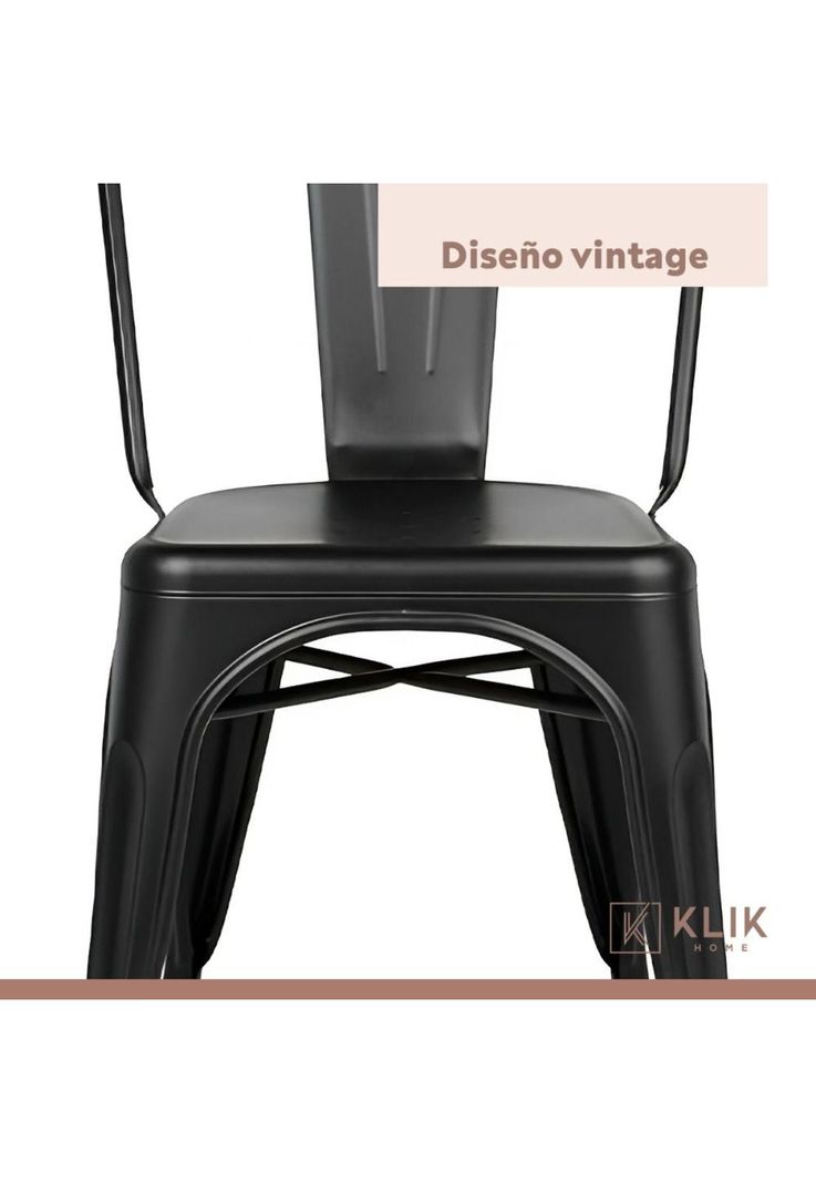 Pack de 4 Sillas Tolix Negras-6