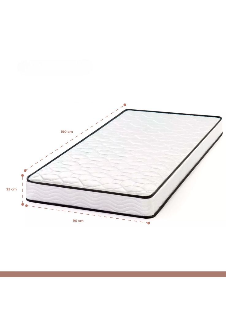 Colchón KLIK Home Primera Capa Foam y Resortes Pocket Spring 1 Plaza-3