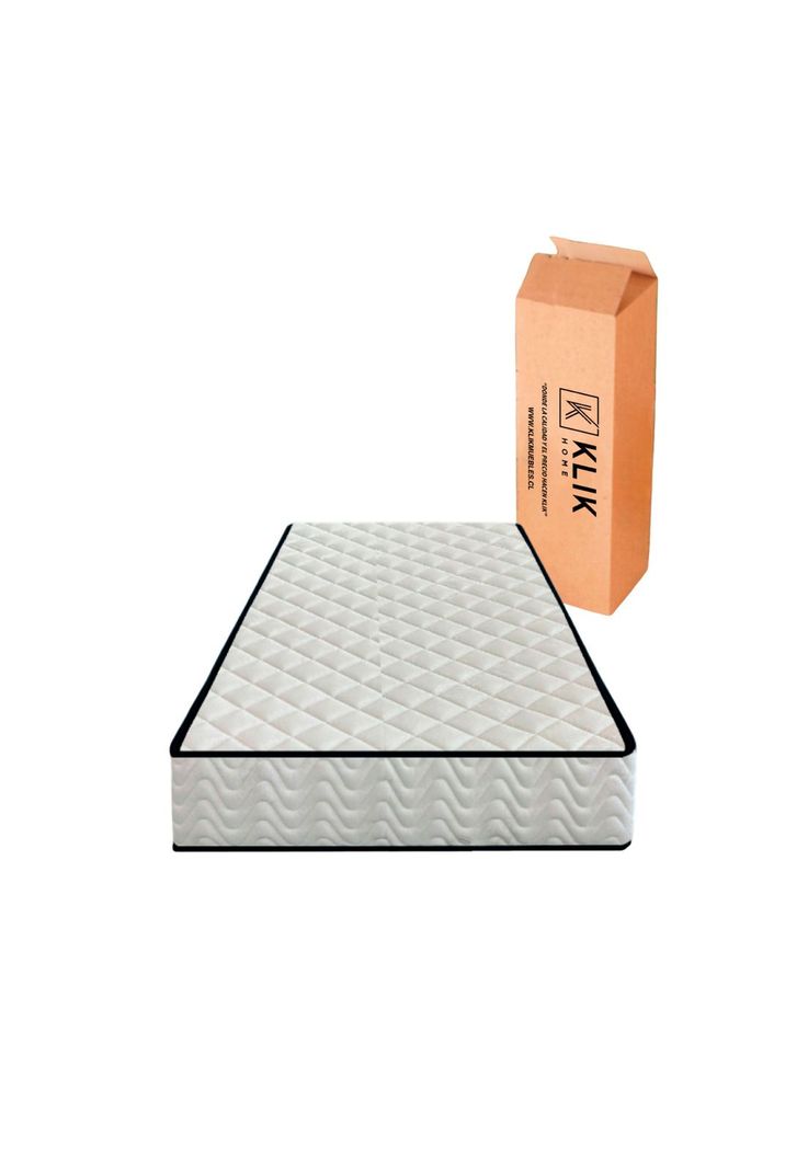 Colchón KLIK Home Primera Capa Foam y Resortes Pocket Spring 1 Plaza-0