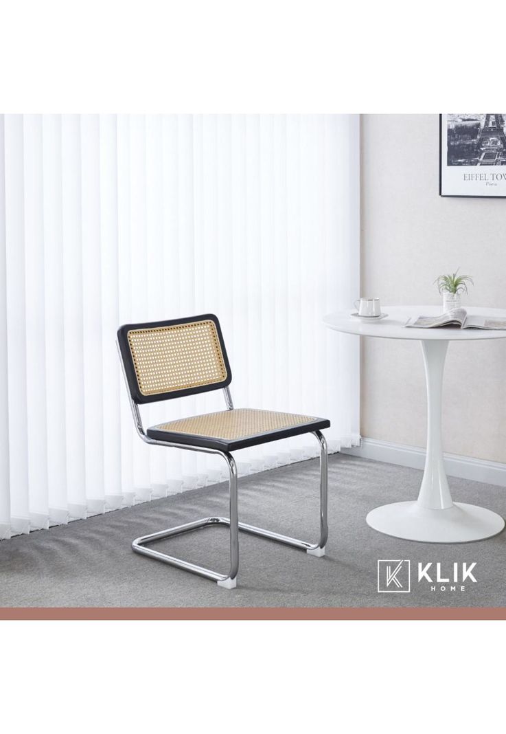 Pack de 2 Sillas Breuer Madera y Rattan - Negras-7
