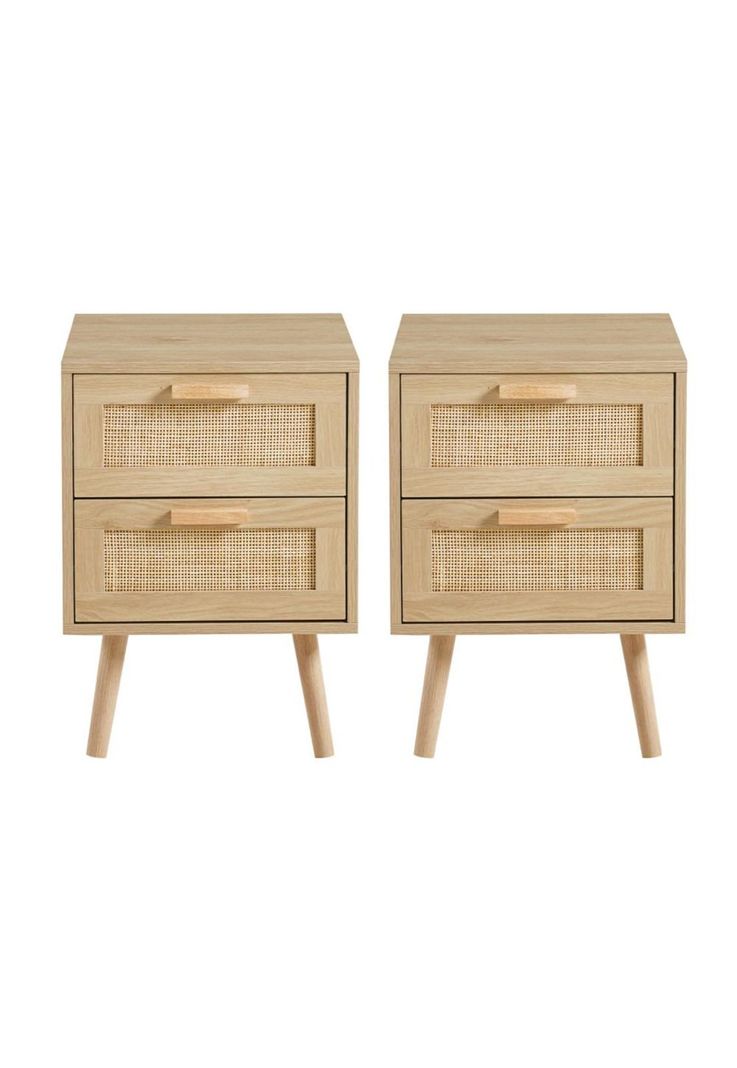Pack de 2 Velador Eames Mesh Doble - Madera Clara-0