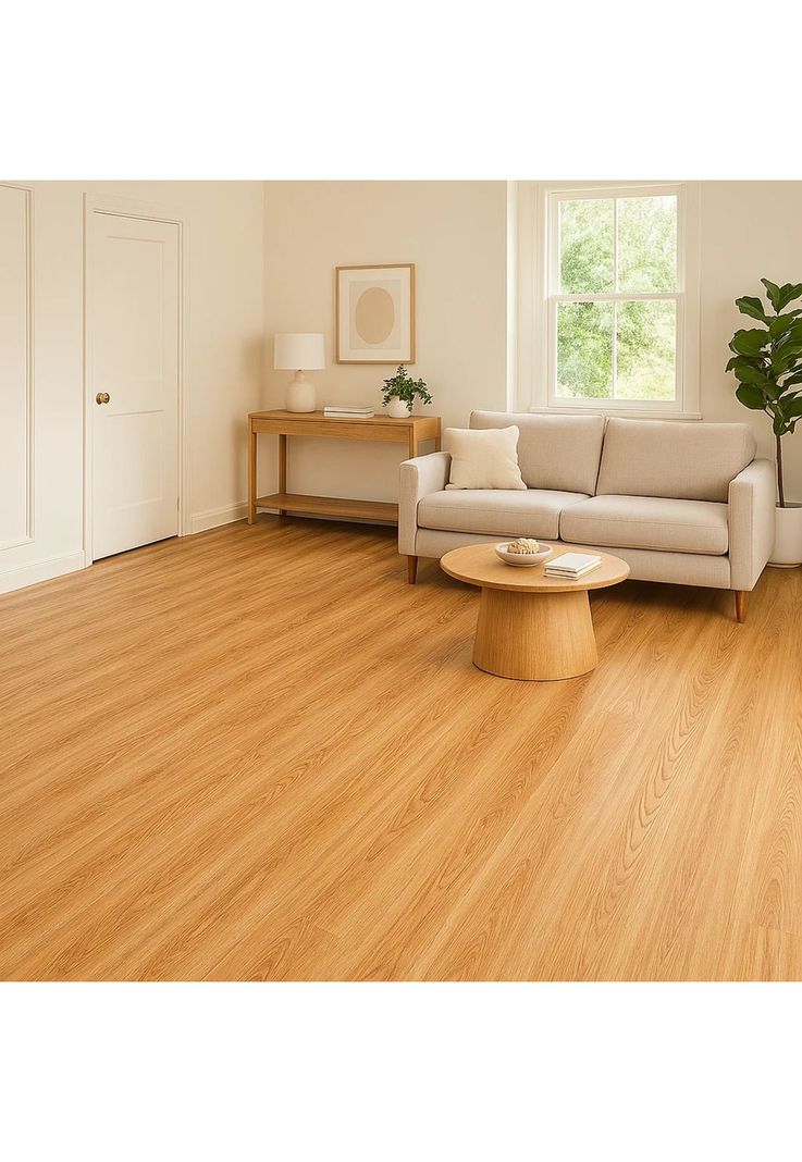 Pack de 12 Pisos Vinilico SPC Color Madera Clara-2