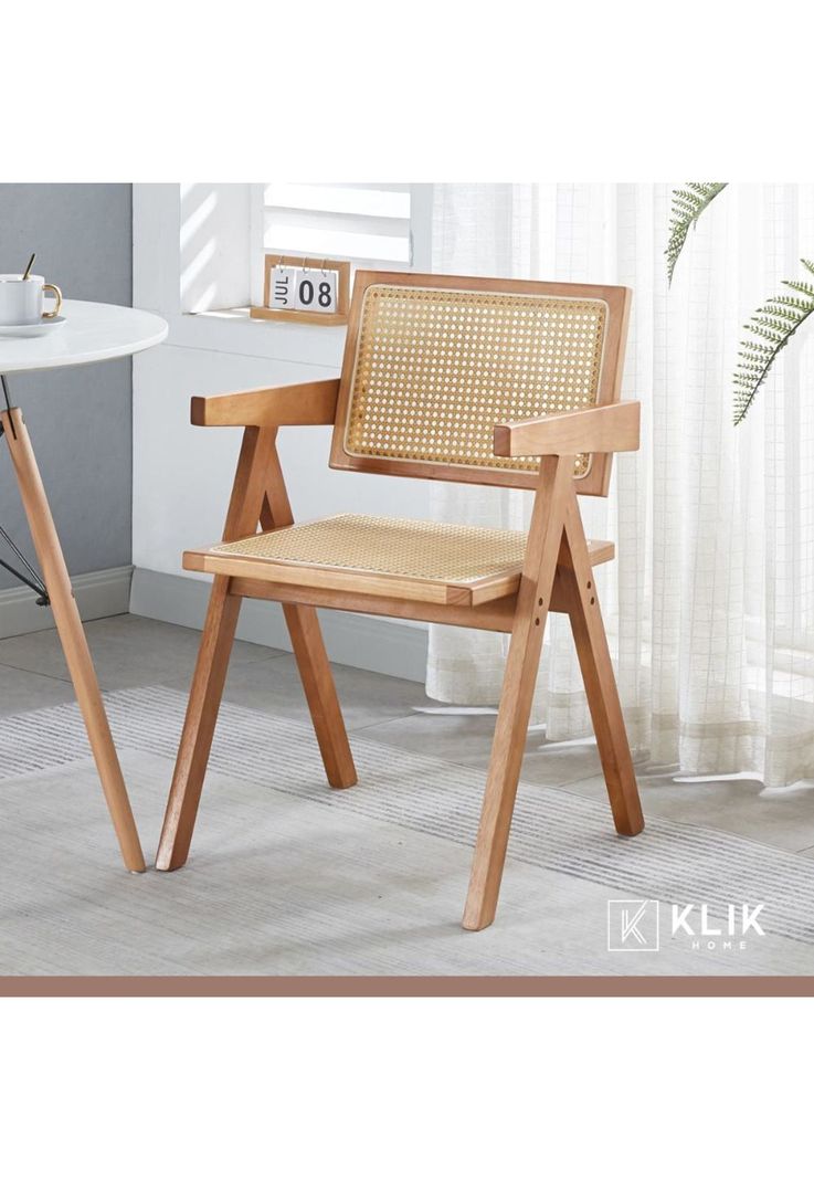 Pack de 4 sillas Chandigarh de madera - Natural-1