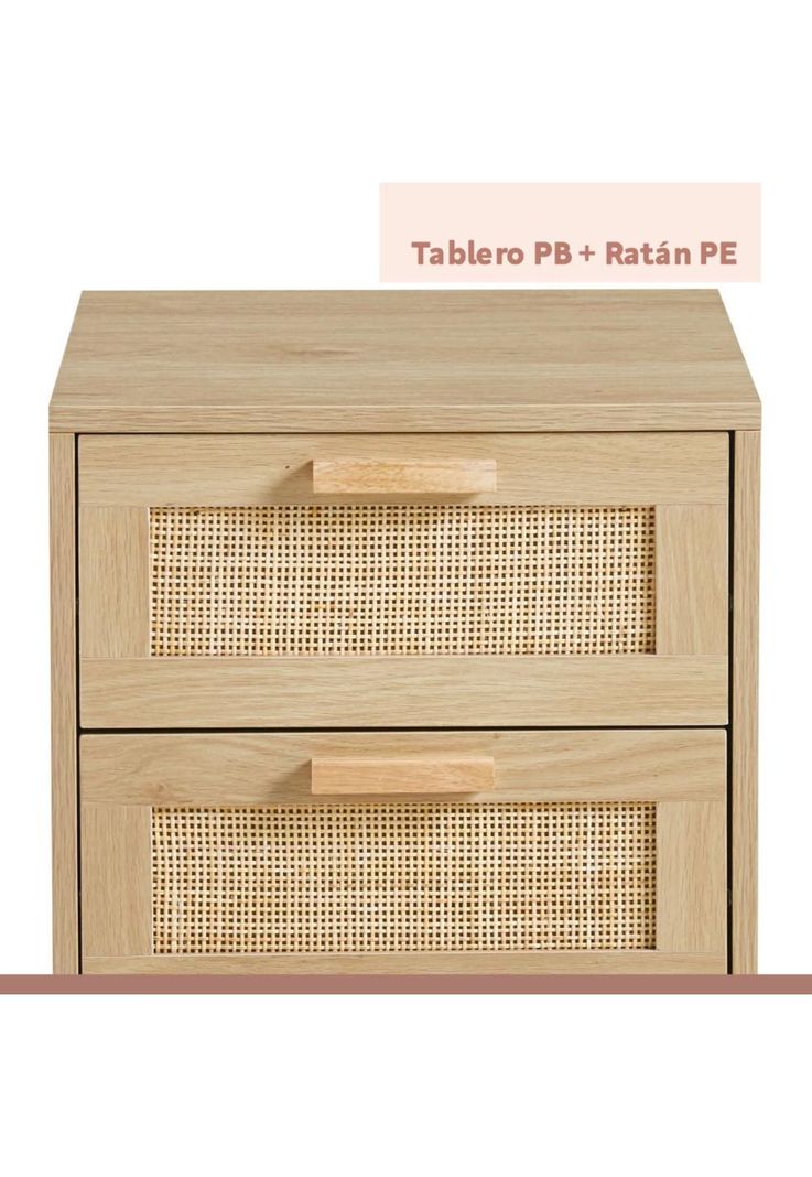 Velador Eames Mesh Doble - Madera Clara-6