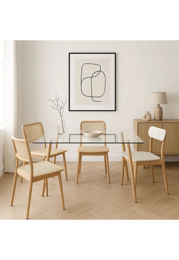 Mesa de Comedor Vidrio Rectangular 120x80-2