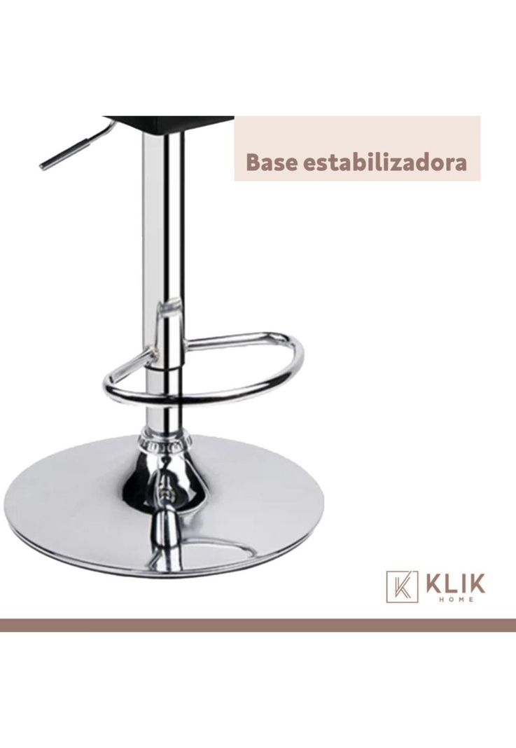 Pack de 2 Taburetes Ajustables Completos con Respaldos - Negro-6