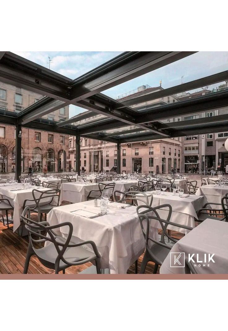 Pack de 4 sillas de terraza o comedor Master - Gris-1