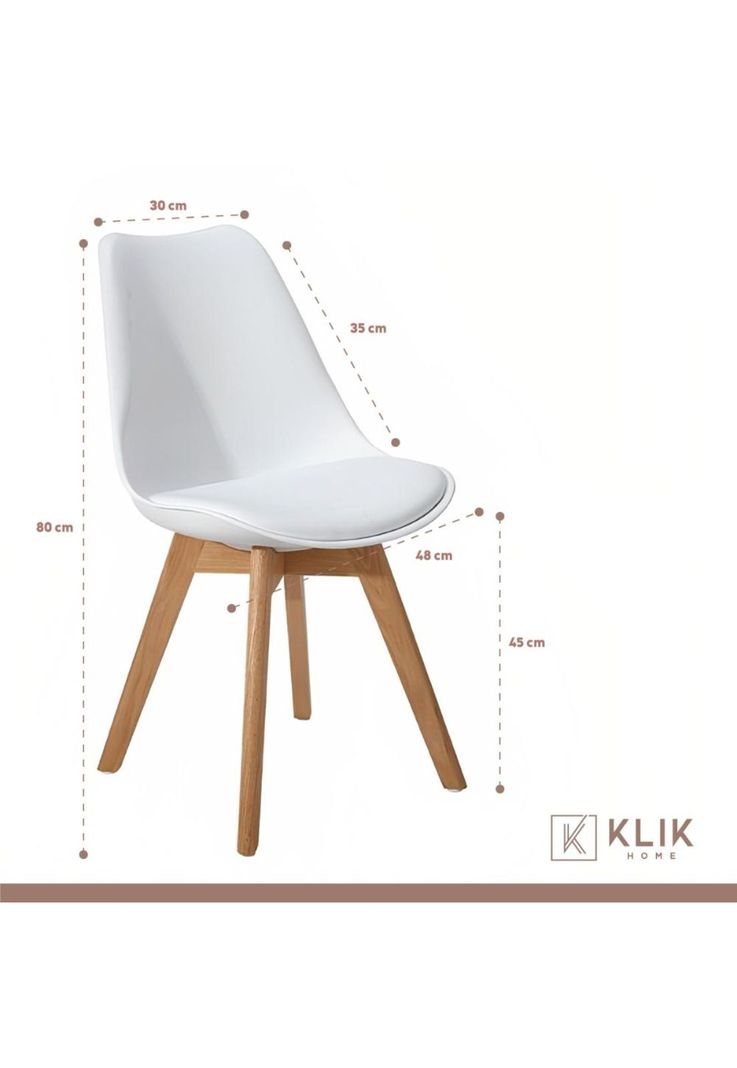 Comedor redondo de vidrio Cross 120cm + 5 Silla Tulip Acolchada - Blanca-4