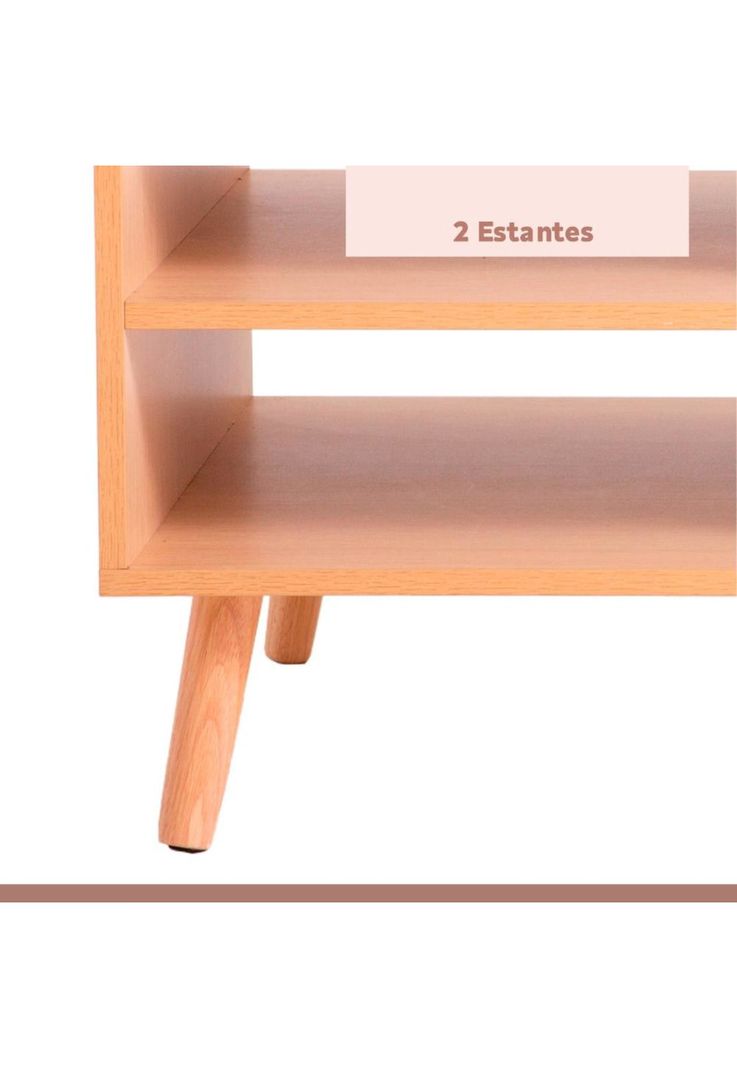 Mesa de Centro con rattan y madera MDF-4