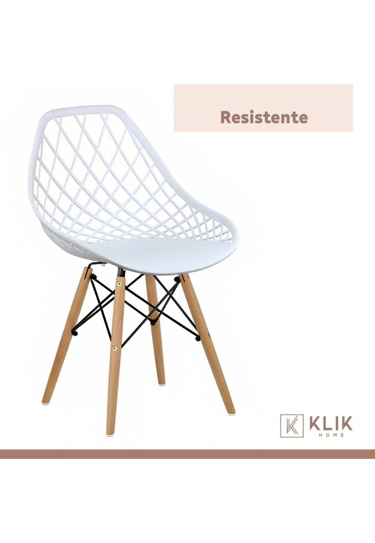 Silla Eames Enrejado Mesh - Blanca-6